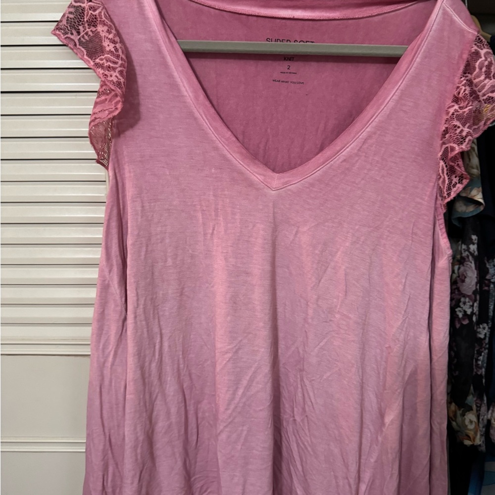 Torrid Super Soft Pink Knit Top